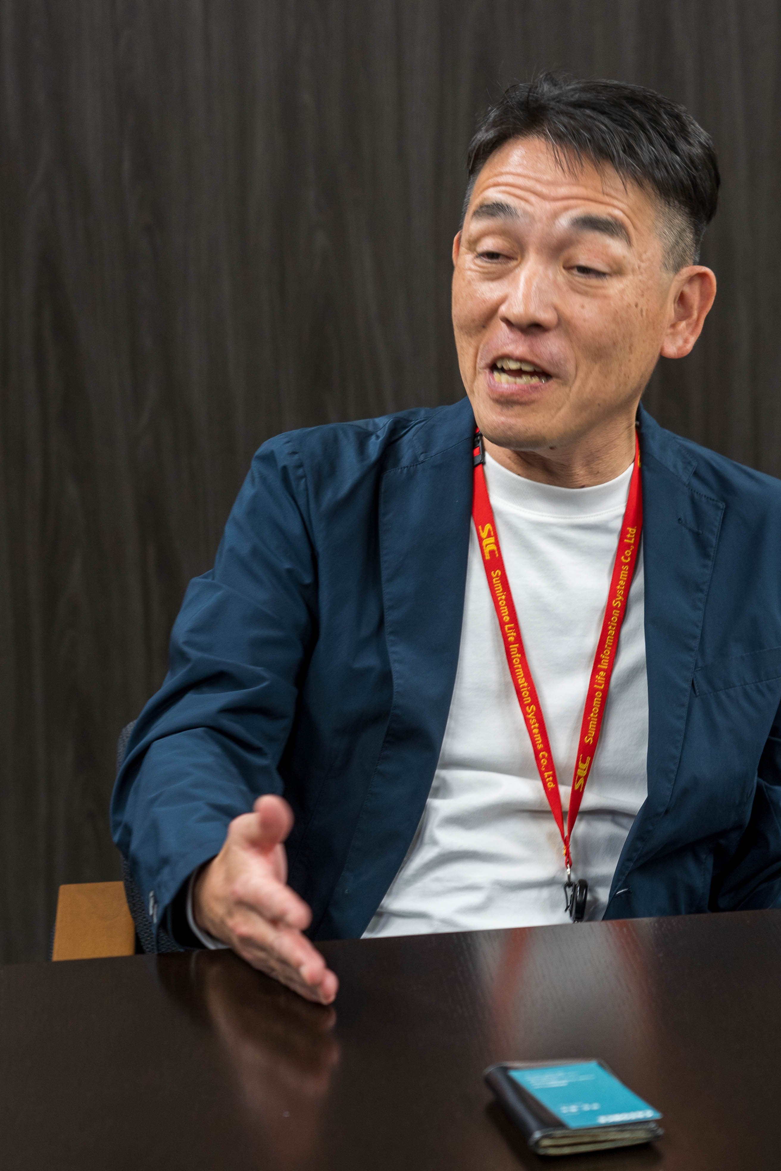 インタビューに答えるスミセイ情報システム株式会社の皆様